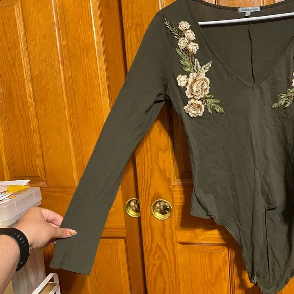 Charlotte Russe long sleeve bodysuit size XL - Picture 2 of 7